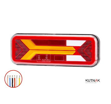 LED ZADNÍ SKUPINOVÁ SVÍTILNA S DYNAMICKOU SMĚROVKOU + 0,3 m KABEL