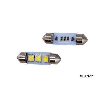 LED žárovka C5W 12V, 4X LED - 2 KS V BALENÍ