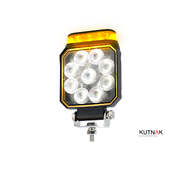 LUMINEX LED pracovní světlomet 900 lm s výstražným světlem, rozptylový