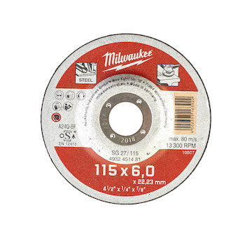 Metal grinding discs - contractor series SG 27 / 115 x 6 x 22 mm Contractor series - 25 pcs