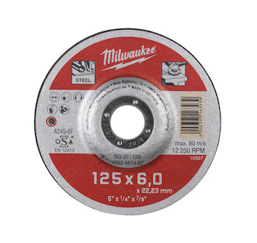 Metal grinding discs - contractor series SG 27 / 125 x 6 x 22 mm Contractor series - 25 pcs