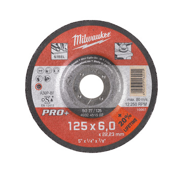 Metal Grinding Discs SG 27 / 125 x 6 x 22 mm - 25 pcs