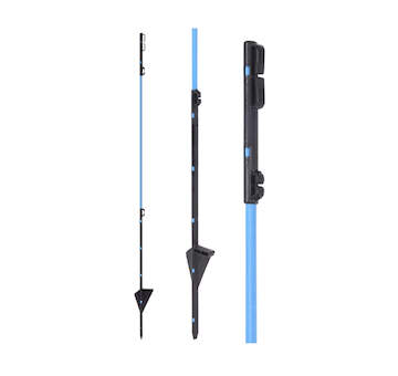 Modrá sklolaminátová oválná tyčka k síti pro elektrický ohradník – 90 cm