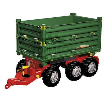 Multi-Trailer Třístranný sklápěč, zelený