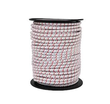 Náhradní gumové elastické lano/provaz pro bránu ohradníku, průměr 7mm, flexibilní, vodivé, 1 m