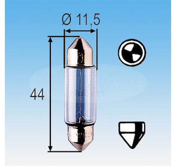 ORIGINÁLNÍ ŽÁROVKA C10W 12V L MAGNETI MARELLI