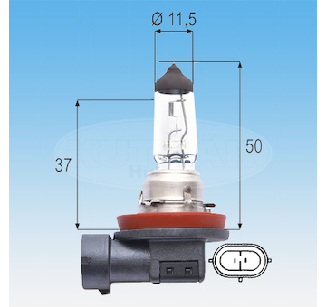ORIGINÁLNÍ ŽÁROVKA H8 12V MAGNETI MARELLI