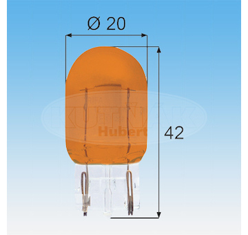ORIGINÁLNÍ ŽÁROVKA T20 21W 12V A MAGNETI MARELLI