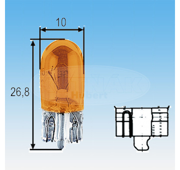 ORIGINÁLNÍ ŽÁROVKA W5W 12V A MAGNETI MARELLI