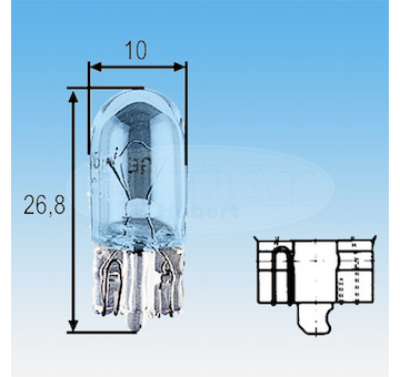 ORIGINÁLNÍ ŽÁROVKA W5W 12V B MAGNETI MARELLI