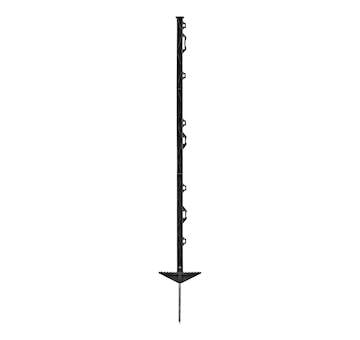 Plastový sloupek pro elektrický ohradník, délka 105 cm, 8 oček, černý