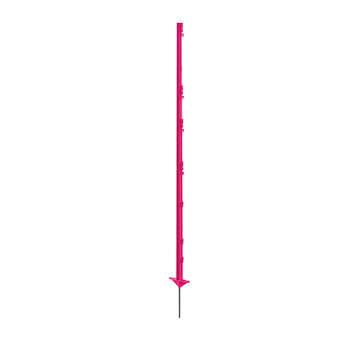 Plastový sloupek pro elektrický ohradník, délka 156 cm, 11 oček, růžový