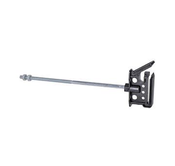 Plochý izolátor pro předsazené ohrady s podpěrou a vrutem, délka 20 cm, závit M6 - 10 ks