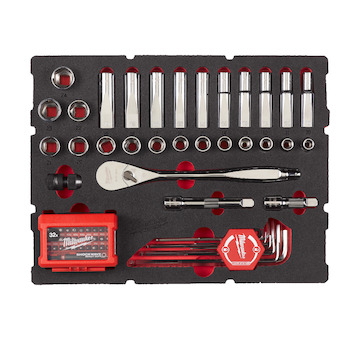 Ratchet and Socket Packout Foam Insert 1/2