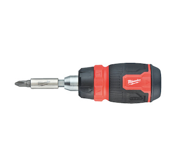 Ratchet Multi-Bit Screwdrivers 8 in 1 Compact Ratcheting Multi-Bit Screwdriver