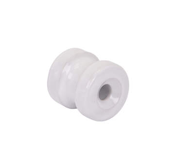 Rohový izolátor pro elektrický ohradník, porcelánový – 4 ks