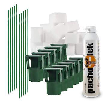 Sada pachový ohradník na ochranu vinohradu - adaptér s nosičem pachového ohradníku 80 ks + sklolaminátový sloupek 80 ks