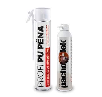 Sada pachový ohradník - na preventivní ochranu pozemku před medvědem až 800 m  - 1 ks PU pěny + 1 ks koncentrátu