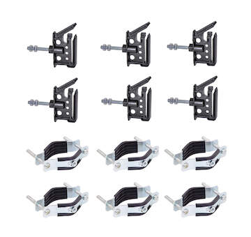 Sada pro elektrický ohradník ploché izolátory M6 s objímkou - 25 ks