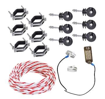 Sada pro elektrifikaci kovové brány pro elektrický ohradník