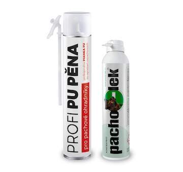 Sada STOP divočákům - proti rytí černé zvěře 1 ks PU pěny + 1 ks koncentrátu