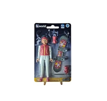 Hračka snowboardistka se snowboardem