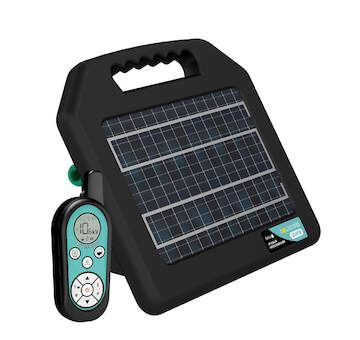 Solární přenosný RF zdroj pro elektrický ohradník fencee solar DUO RF SDX08 s ovladačem