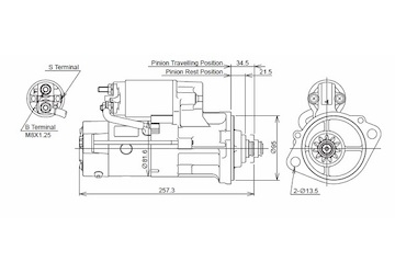 STARTÉR 24V / 3,2kW 11 zubů  - ORIGINÁL MITSUBISHI