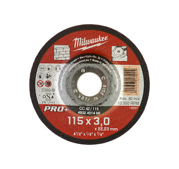 MILWAUKEE Řezný kotouč na kámen Pro+ CC42 115x3mm