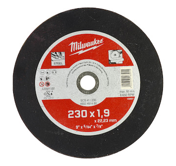 Thin metal cutting discs - contractor series SCS 41 / 230 x 1.9 x 22 mm Contractor series - 25 pcs