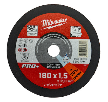 Thin Metal Cutting Discs SCS 41 / 180 x 1.5 x 22 mm - 25 pcs