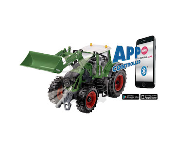 Traktor mit Frontlader und BT App Steuerung Fendt 933 Vario