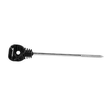 Univerzální izolátor s dlouhým vrutem pro drát, lanko, lano a pásku do 20 mm - 10 ks