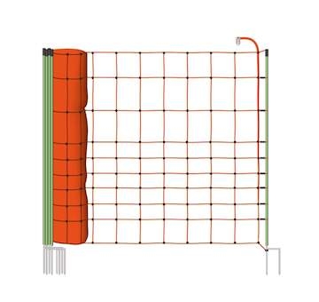 Vodivá ohradníková síť pro ovce, jehňata a kozy, výška 120 cm, délka 50 m, dvojitý hrot