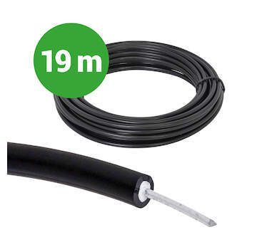 Vysokonapěťový hliníkový kabel s průměrem 1,6 mm pro elektrický ohradník - 19 m