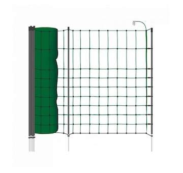 Zelená vodivá síť STANDARD elektrický ohradník pro psy, králíky, kočky, výška 65 cm, 50 m, 1 hrot