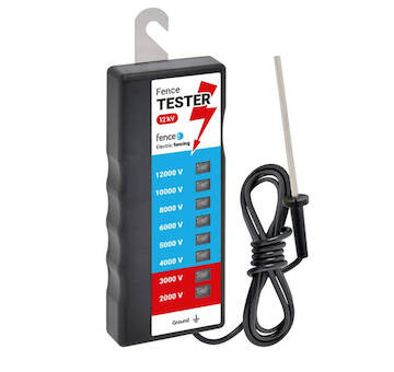 Zkoušečka pro elektrický ohradník, diodová 12 kV, se zemněním