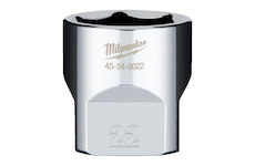 MILWAUKEE Nástrčný klíč metrický ⅜ - 22 mm