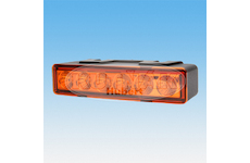 6x LED VÝSTRAŽNÉ SVĚTLO ORANŽOVÉ, 12V / 24V + 0,5 M KABEL