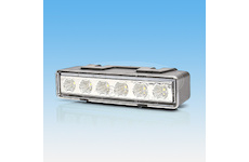 6x LED VÝSTRAŽNÉ SVĚTLO ORANŽOVÉ, 12V / 24V + 0,5 M KABEL, ČIRÁ OPTIKA