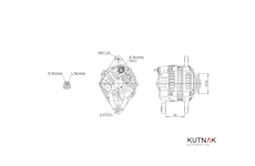 ALTERNÁTOR 12V / 80A + ŘEMENICE Ø70 1 DRÁŽKA - ORIGINÁL MITSUBISHI