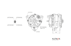 ALTERNÁTOR 24V / 120A + ŘEMENICE 8 DRÁŽEK - ORIGINÁL MITSUBISHI