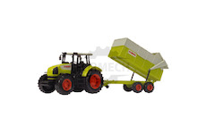 Dickie CLAAS Ares traktor s přívěsem, 57 cm, zelený/béžový/červený <br> od tří let