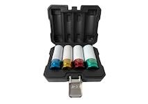 JCB 4 ks Alu rázový nástrčný klíč 1/2