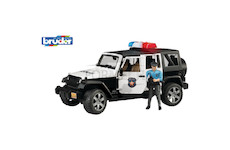 Jeep Wrangler Unlimited Rubicon Policejní auto, světelný a zvukový modul a policista