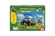 John Deere Puzzle s SIKU Traktor 100 dílků <br> od 6 let