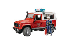 Land Rover Defender Station hasičský vůz s hasičem Karlosem