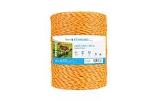 Lanko pro elektrický ohradník, průměr 2 mm, žluto-oranž, 500 m
