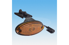 LED BOČNÍ POZIČNÍ SVÍTILNA ORANŽOVÁ 24V FLATPOINT II + 1,5 m KABEL P&R. PRO NÁVĚSY KÖGEL.