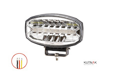 LED DÁLKOVÝ SVĚTLOMET S LED DENNÍM SVÍCENÍM, ROZMĚR 242 x 93 x 182,5 MM, STUDENÉ BÍLÉ SVĚTLO